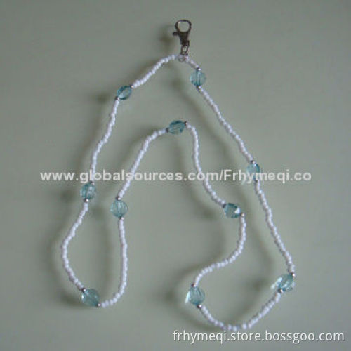Plastic beaded necklace, surplus stock, cheap price